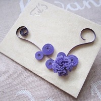 Mini-felicitare pentru cadouri violet lila